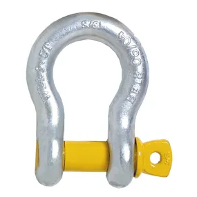 BEAVER 4.7T 19X22MM SCREW PIN BOW SHACKLE S GRADE YELLOW 242319P