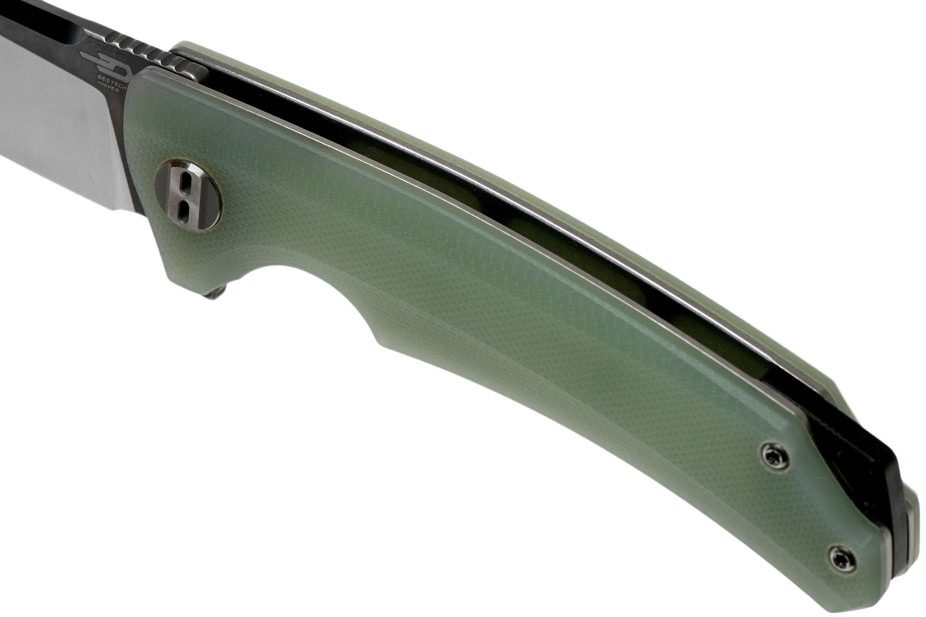 Bestech Texel BG21B-2 Transparant – Grey pocket knife, APurvis design