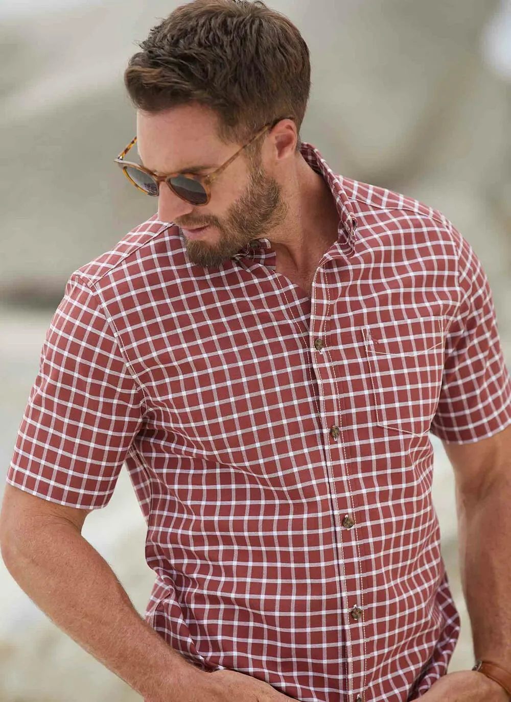 Red  Check Shirt